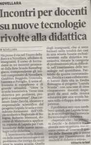 Articolo Gazzetta di Reggio 24 giugno 2014